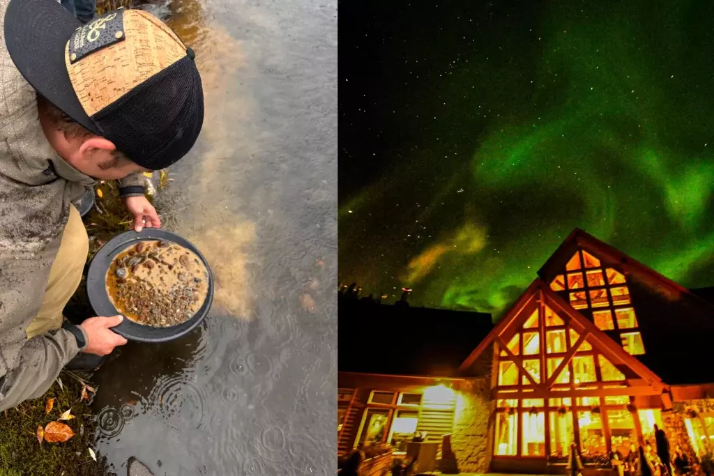 John Radzwilla panning for gold in talkeetna, alaska