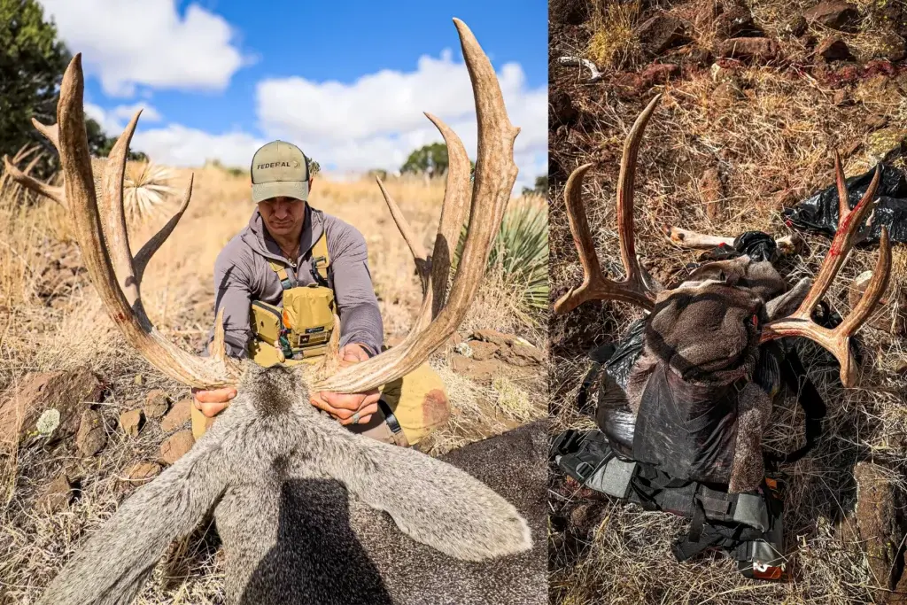 John Radzwilla with his Federal 7mm Backcountry monster mule deer