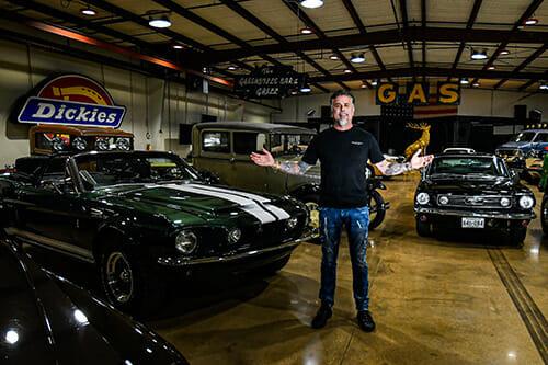 Richard Rawlings standing in Gas Monkey garage