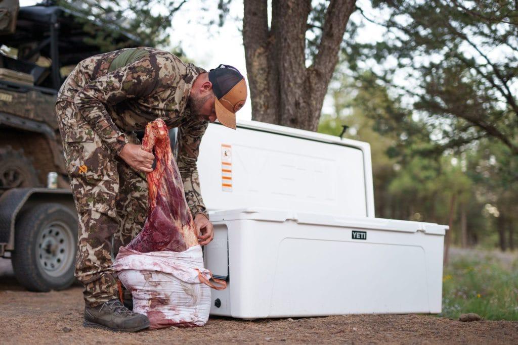 prepping wild game meat