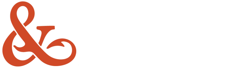 H&B logo with white lettering