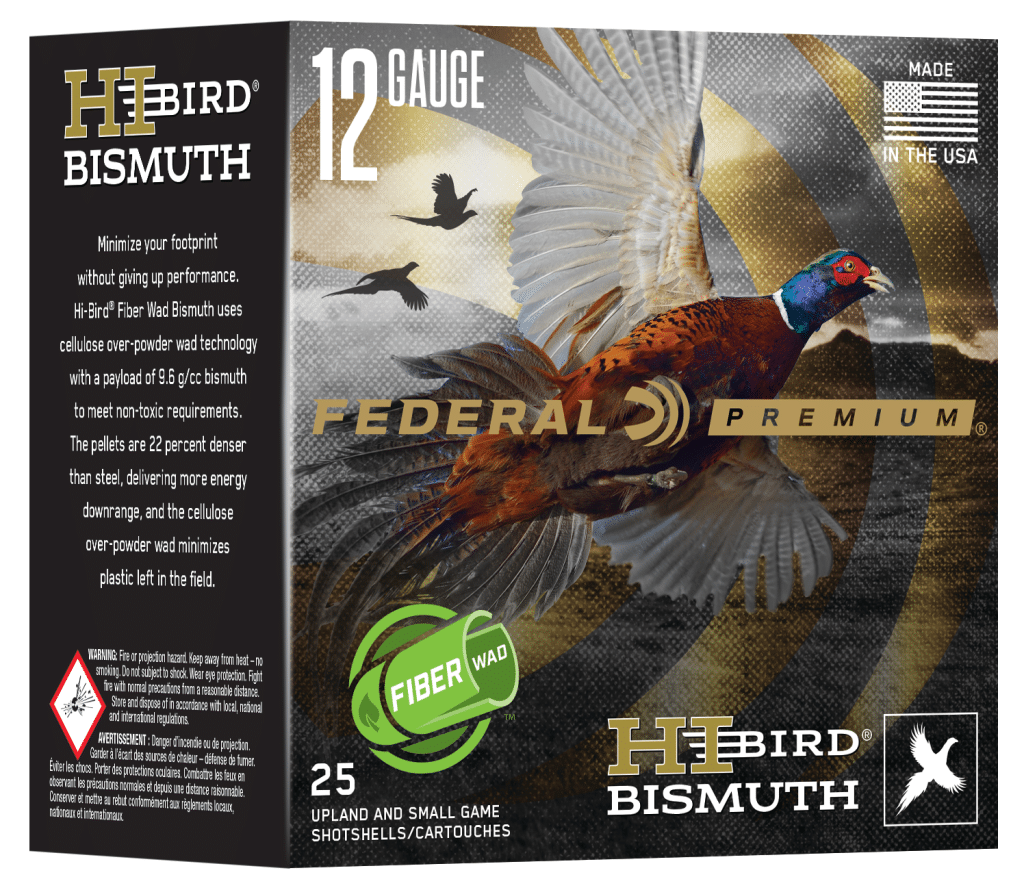 Federal Premium Hi-Bird Bismuth—New Line, 12-Gauge No. 5 Fiber Wad