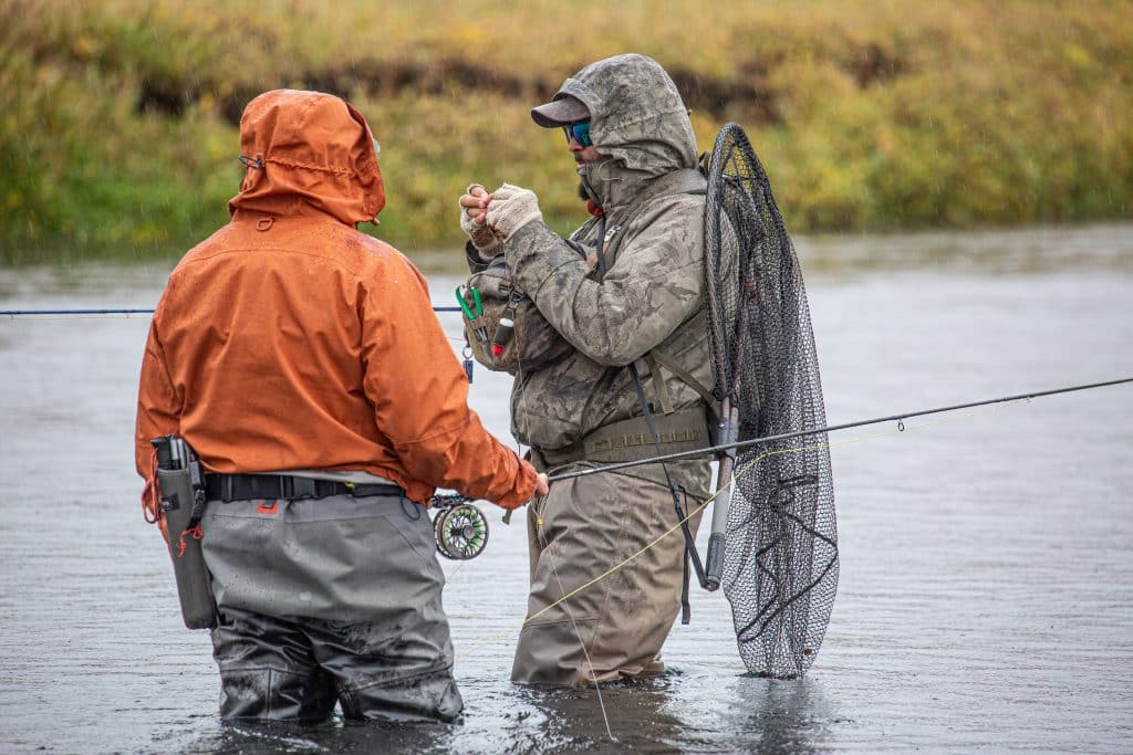 fly fishing for sea trout in iceland