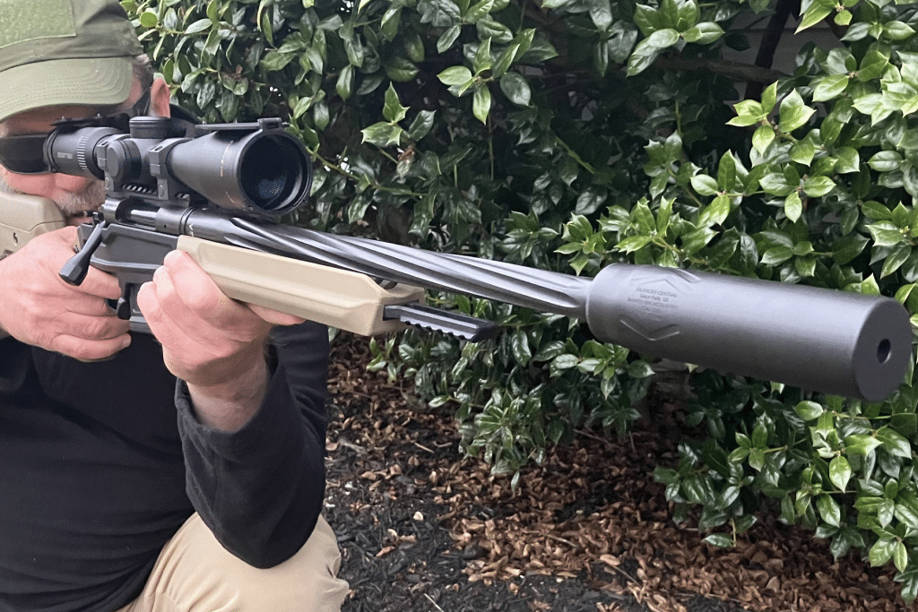 Stag Arms Pursuit Bolt Action with Silencer Central Banish Backcountry suppressor