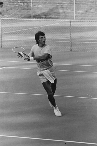  Jackie Bushman playing tennis